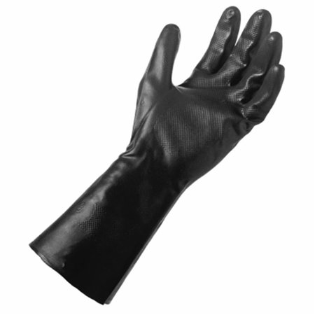 BIG TIME PRODUCTS Mens Large Grease Monkey Black Long Cuff Neoprene Glove 242576